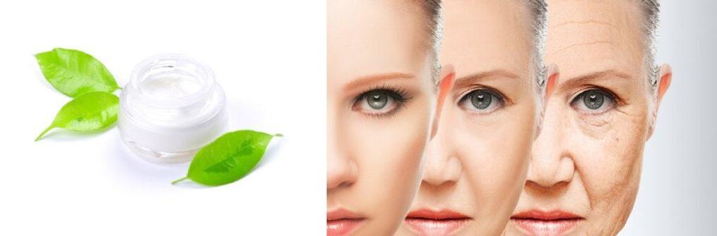 Máscara facial antienvelhecimento