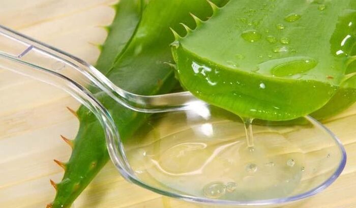Suco de aloe vera para pele envelhecida